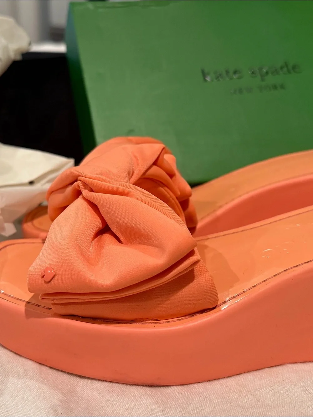 Kate Spade  Bow Platform Slide Sandals